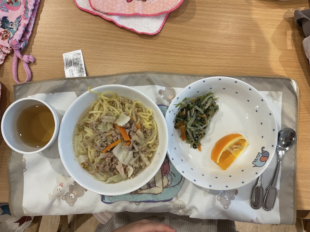 1週間の給食・おやつ